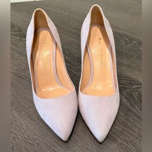 Rupert Sanderson Women's Lavender Nada Suede Pumps Heels Sz 38